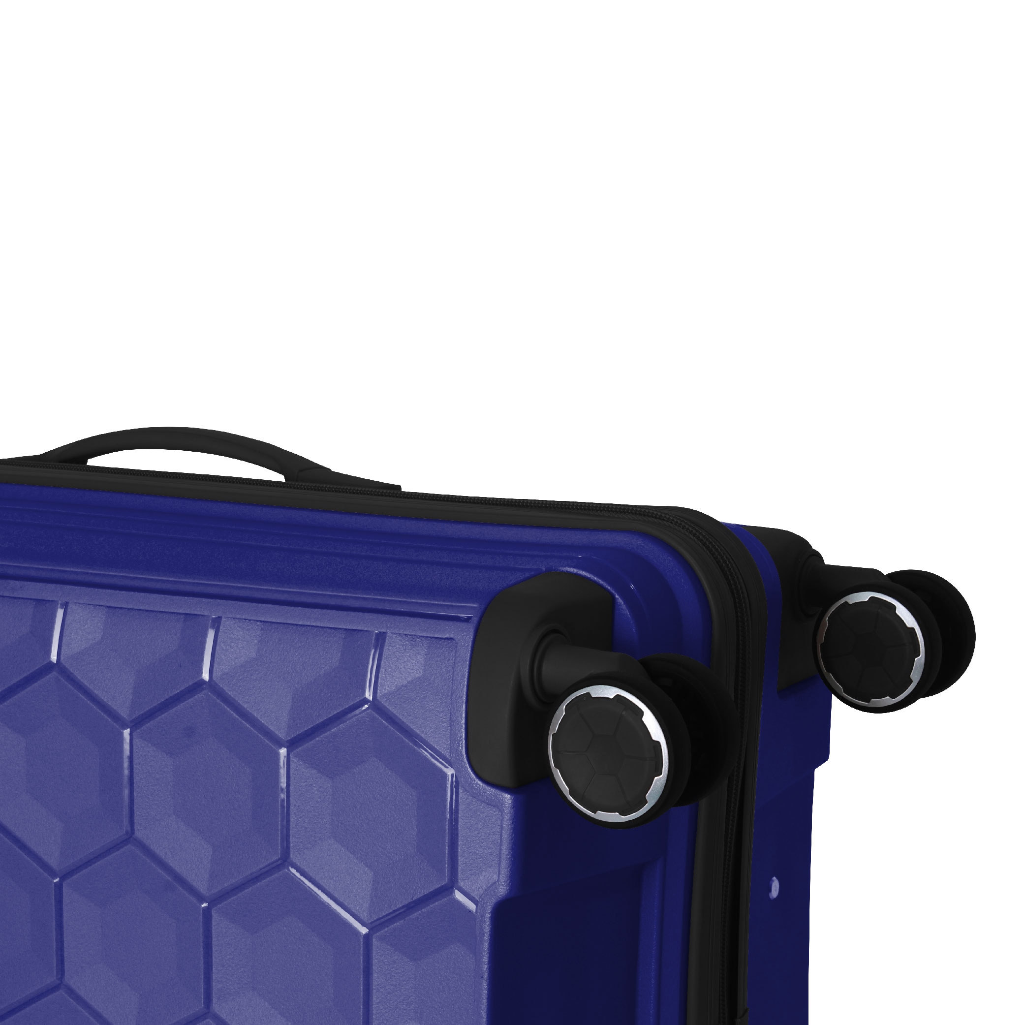 3-Piece Luggage Set Travel Lightweight Suitcases With Rolling Wheels, TSA Lock & Moulded Corner, Carry On Luggages For Business, Trip, (20"/24"/28"), Navy Blue_voghion.com